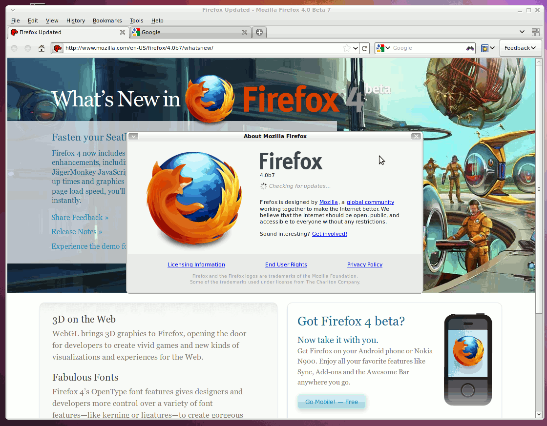 Firefox 4 beta 7