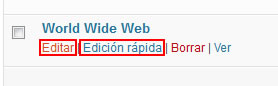 Elegir "Editar" o "Edición rápida"